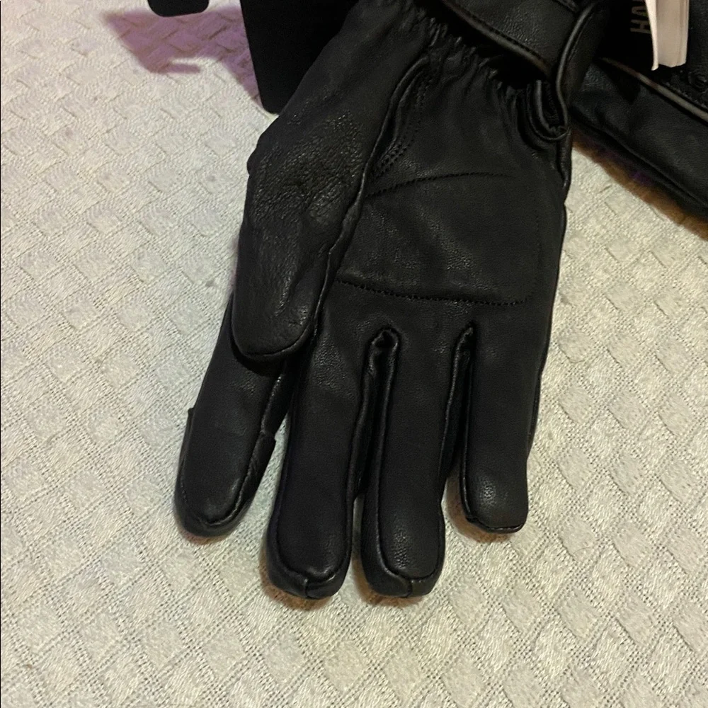 WOMEN'S H-D® WATERPROOF LEATHER RIDING GLOVES - L